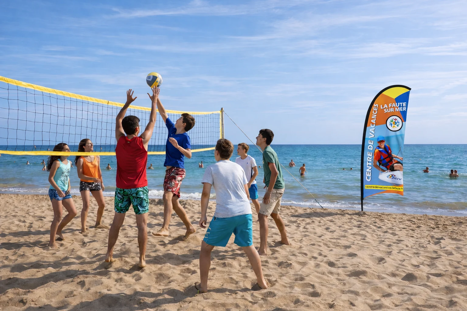 Un match sur la plage
